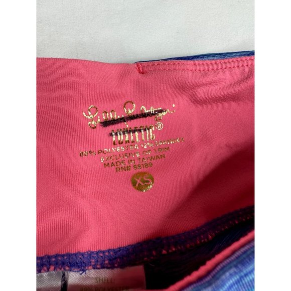 Lilly‎ Pulitzer Weekender Cropped Spaced Dye Sz XS Iris Blue - Picture 2 of 7